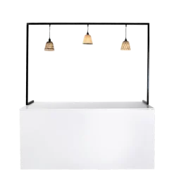 Arche abat jour Rotin pour buffet pliant