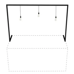 Arche sans abat-jour pour buffet pliant