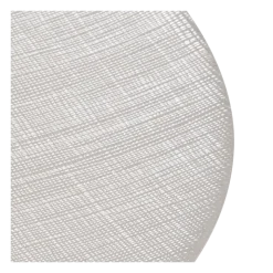 Assiette de présentation blanche en verre Ø 32 cm