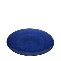 Assiette de présentation bleue en verre Ø 32 cm