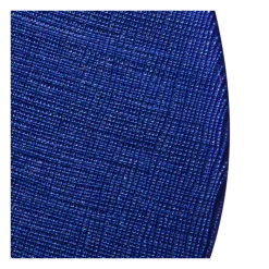 Assiette de présentation bleue en verre Ø 32 cm