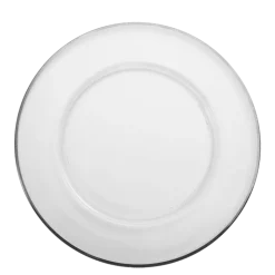 Assiette de présentation en verre Beverly filet argent Ø 32 cm
