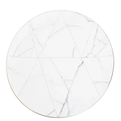 Assiette de présentation marbre filet or Ø 33 cm