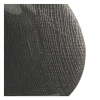 Assiette de présentation noire en verre Ø 32 cm