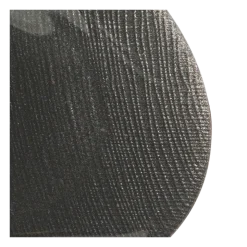 Assiette de présentation noire en verre Ø 32 cm