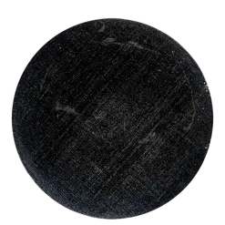 Assiette de présentation noire en verre Ø 32 cm