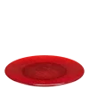 Assiette de présentation rouge en verre Ø 32 cm