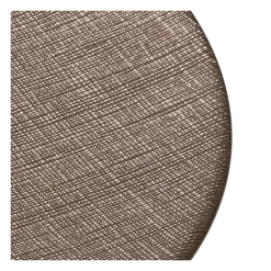 Assiette de présentation taupe en verre Ø 32 cm