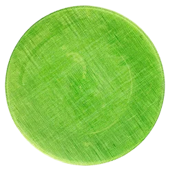 Assiette de présentation verte en verre Ø 32 cm