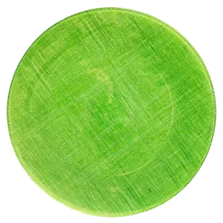 Assiette de présentation verte en verre Ø 32 cm