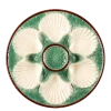 Assiette à huître Vintage verte Ø 25 cm