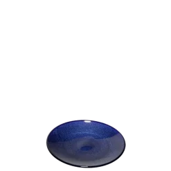 Assiette à pain bleue en verreØ 14 cm