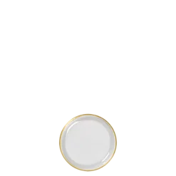 Assiette à pain en verre Filet Or Ø 12 cm