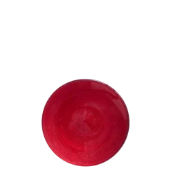Assiette à pain rouge en verre Ø 14 cm