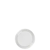 Assiette à pain verre filet argent Ø 12 cm