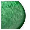 Assiette à pain verte en verre Ø 14 cm