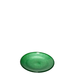 Assiette à pain verte en verre Ø 14 cm