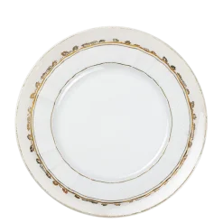 Assiettes Vintage blanche et dorée