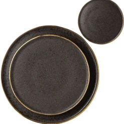 Assiettes Volcan doré