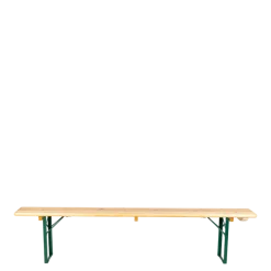 Banc en bois naturel 25 x 220 cm H 47 cm
