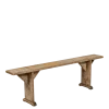 Banc en bois vintage 130-200 x 20-30 cm H 45-50 cm