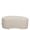 Banc Galet beige 60 x 100 cm H 40 cm