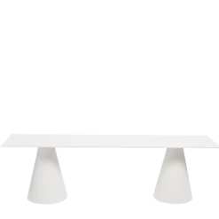 Banc Icône blanc 40 x 160 cm H 47 cm