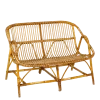 Banquette rotin vintage L 100-110 cm