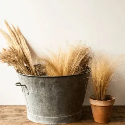 Bassine en zinc vintage grand format