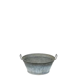 Bassine en zinc vintage petit format