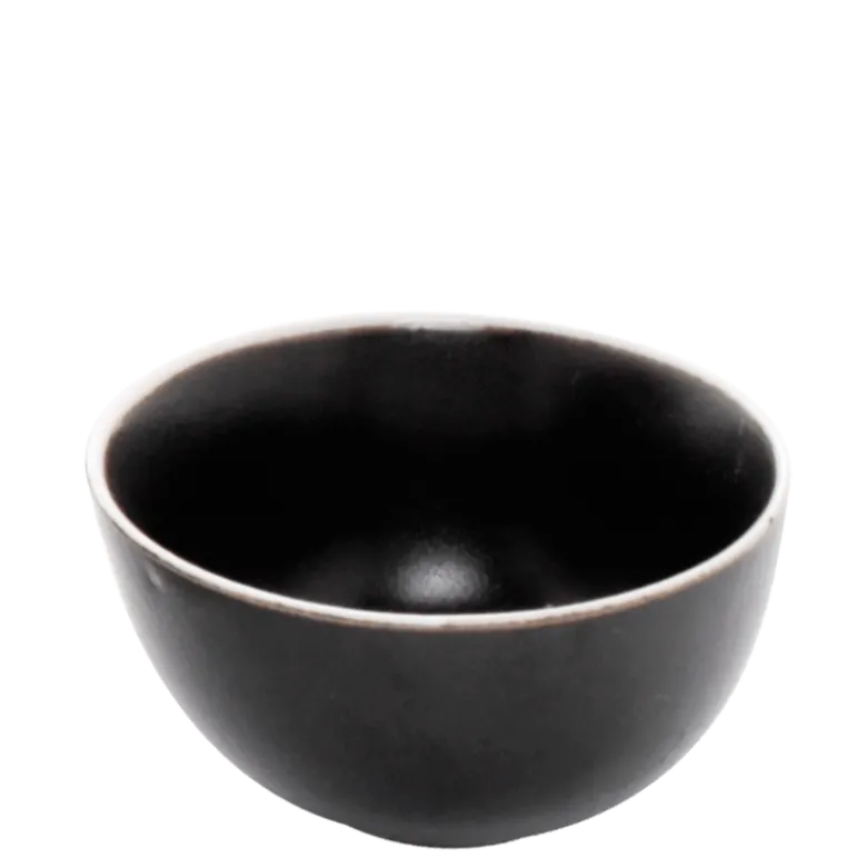 Bol carbone filet blanc Ø 12 cm H 6 cm 35 cl