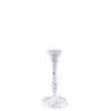 Bougeoir blanc Vintage petit modèle H 16 à 19,5 cm