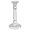 Bougeoir Vintage en verre blanc H 18-23 cm