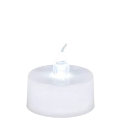 Bougie à LED blanche Ø 3,8 cm fournie avec pile