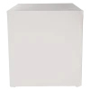 Buffet Cube houssé blanc 3 faces 100 x 100 cm H 109 cm