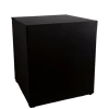 Buffet Cube houssé noir 3 faces 100 x 100 cm H 109 cm