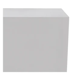Buffet cube lycra blanc sur roulettes 69 x 86 H 106 cm - 24h