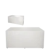 Buffet pliant houssé blanc "4 faces" 100 x 200 cm H 91 cm
