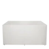 Buffet pliant houssé blanc "4 faces" 80 x 200 cm sur roulettes