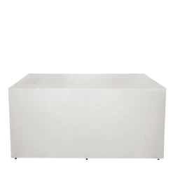 Buffet pliant houssé blanc "3 faces" 100 x 200 cm sur roulettes