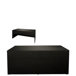 Buffet pliant houssé noir "3 faces" 80 x 200 cm H 91 cm