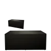 Buffet pliant houssé noir "4 faces" 80 x 200 cm H 91 cm