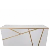 Buffet pliant Sakiro blanc 100 x 228 cm avec joues - Délai 96h