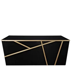 Buffet pliant Sakiro noir 100 x 228 H 91cm avec joues - Délai 96h
