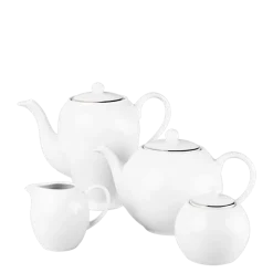 Cafetière blanche filet Argent 140 cl