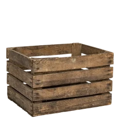 Caisse en bois Vintage 24 x 55 cm H 35 cm