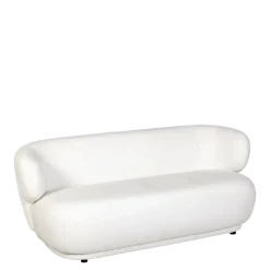 Canapé Elton velours blanc cassé M1 78 x 170 cm H 70 cm