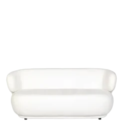 Canapé Elton velours blanc cassé M1 78 x 170 cm H 70 cm