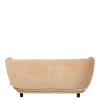 Canapé Elton velours taupe avec réhausse 78 x 170 cm H 80 cm