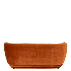 Canapé Elton velours terracotta 78 x 170 cm H 70 cm
